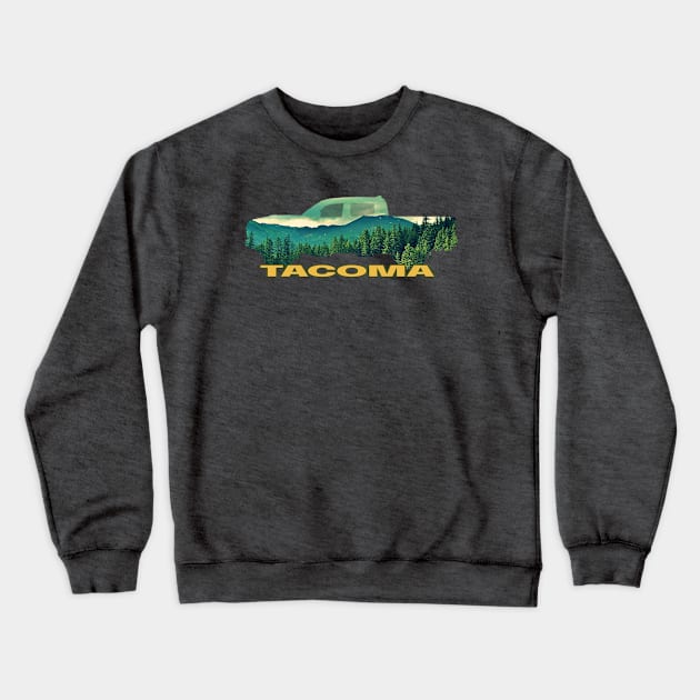 TACOMA IN THE WILDERNESS Crewneck Sweatshirt by Cult Classics